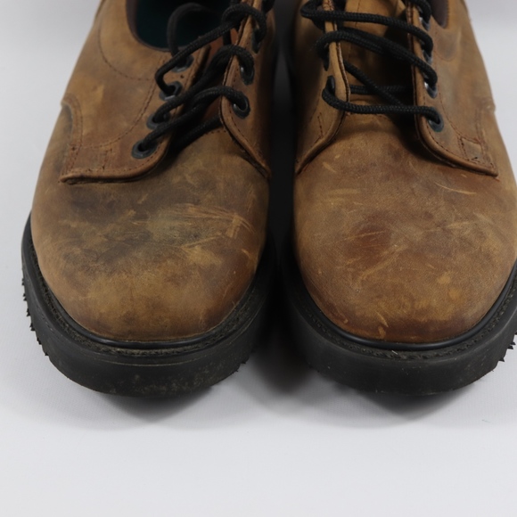 Vtg New Carolina Mens 10 D Leather Work Shoes